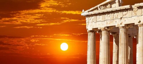 acropolis sunset